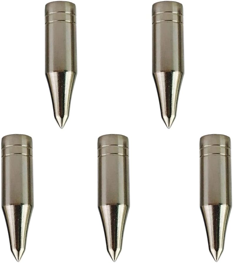 SHARROW 30pcs Archery Field Points Glue On Arrowheads Arrow Tips 80 Grain for 8mm Diameter Bamboo Wooden Arrows Accessories - Image 1